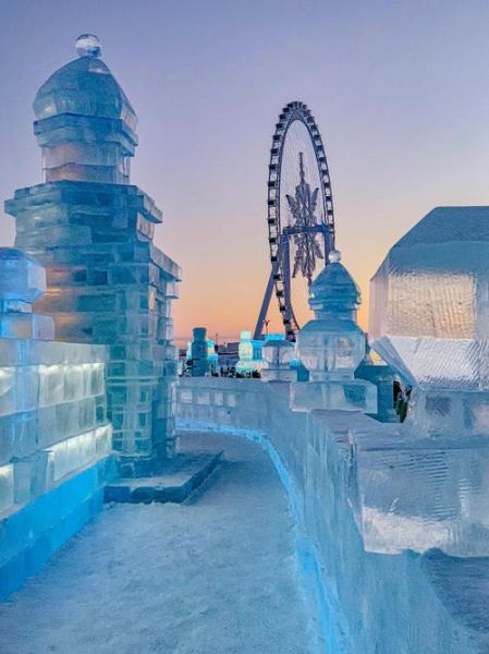 哈尔滨冰雪大世界怎么拍_夜景人像参数设置