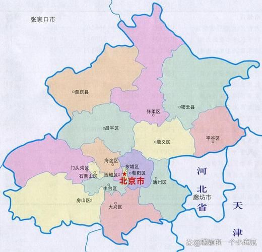 北京区域图怎么看_北京各区功能分布