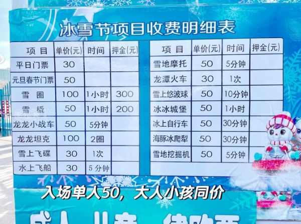 龙潭湖冰雪嘉年华门票价格_怎么买最划算