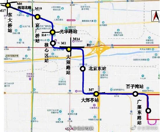 北京28号线什么时候开通_北京28号线站点有哪些