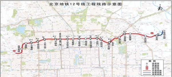 北京地铁12号线开通时间_换乘站点有哪些