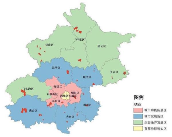 北京各区分布图怎么看_北京16个区分布详解
