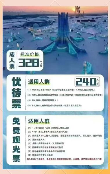 哈尔滨冰雪乐园门票价格_冰雪大世界收费明细