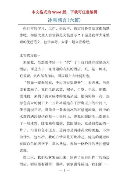 冰雪嘉年华观后感怎么写_冰雪嘉年华有哪些亮点