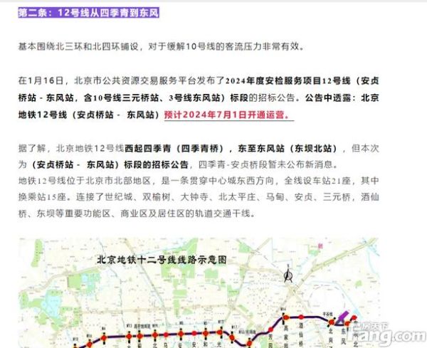 北京地铁21号线什么时候开通_线路图及站点详解