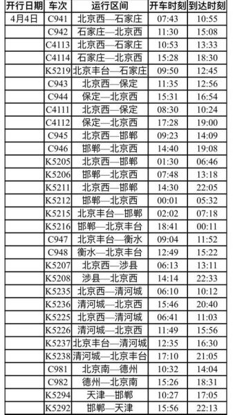 北京到太原高铁时刻表查询_北京到太原高铁多久