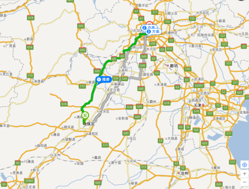 保定离北京多少公里_自驾多久能到