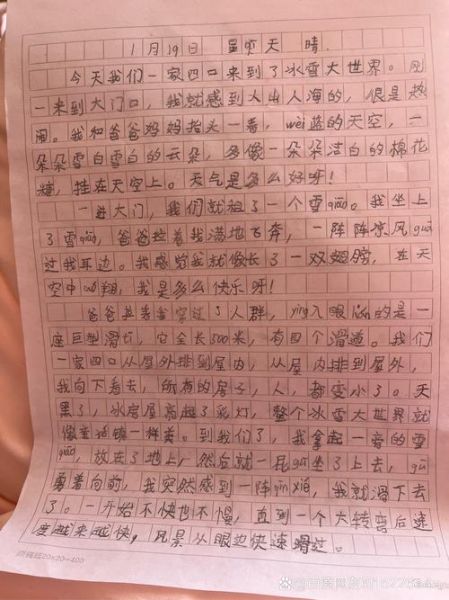 小朋友冰雪表演怎么写_冰雪期作文开头怎么写