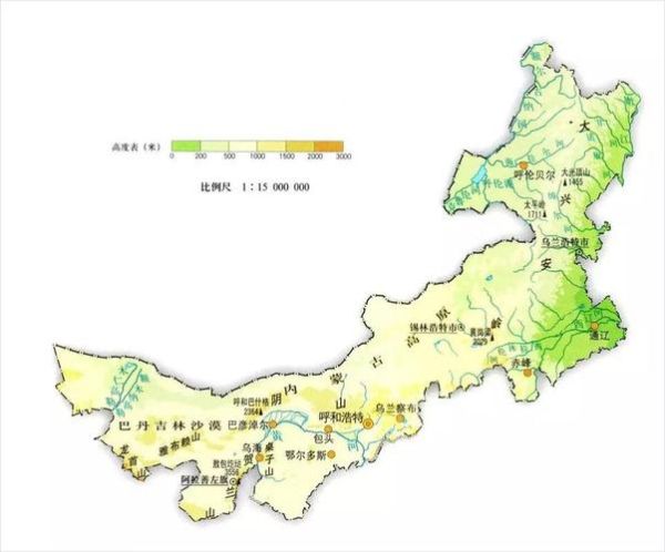呼和浩特在内蒙古高原哪里_海拔多少米