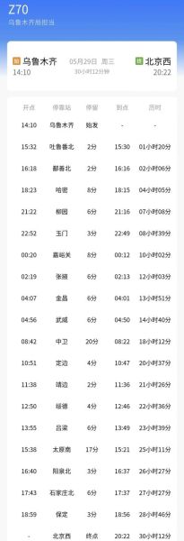 北京到乌鲁木齐火车票价格_北京到乌鲁木齐火车多久