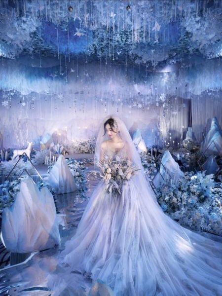 冰雪主题婚礼图片大全_如何布置一场梦幻冰雪婚礼