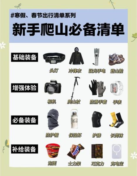 户外登山者必备装备有哪些_登山路线怎么规划