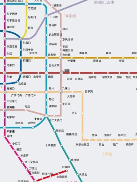 北京地铁线路图怎么查_北京地铁换乘站有哪些
