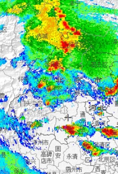 北京雷达图怎么看_实时降水预报技巧
