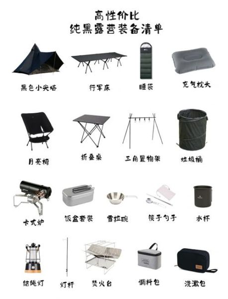 新手露营装备清单_露营过夜需要准备什么