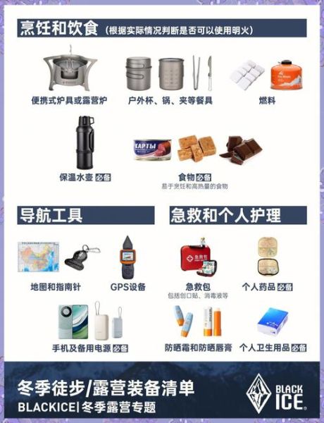 冬天户外用品怎么选_冬季露营装备清单
