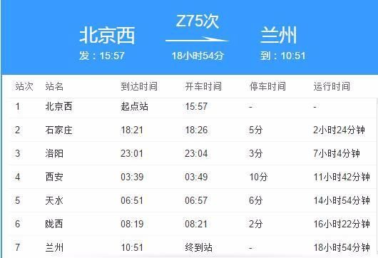 兰州到北京火车时刻表_兰州到北京高铁多久