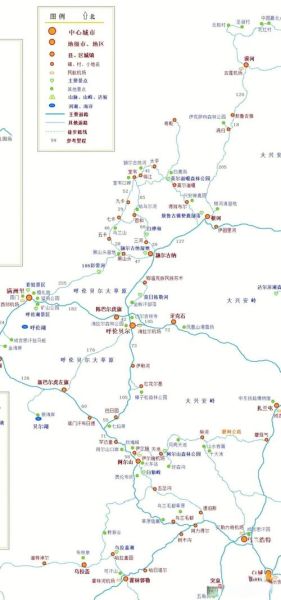 呼伦贝尔高原地图_自驾路线怎么走