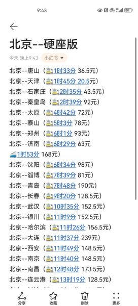 北京到青岛火车时刻表_北京到青岛高铁票价多少钱